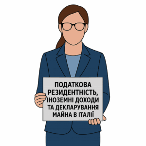 Податкова резидентність, іноземні доходи та декларування майна в Італії